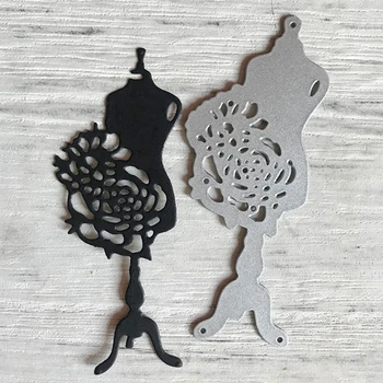 Oțel Carbon Cuier Flori Scrapbooking Relief Stencil, DIY Imprimare Oțel Matriță pentru Albumul de Hârtie de Luare de Card