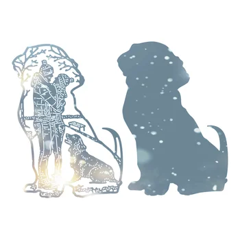 Mor De Metal Reduceri Noi 2021 Hartie Scrapbooking Face De Cristal Cuplu Cu Câine Fierbinte Ștanțare Folie Placa De Carte Cadru Ambarcațiuni Fără Timbru