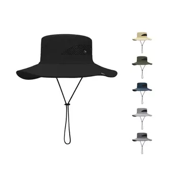Impermeabil Bărbați Pălărie Pălărie Mare Refuz de 360 de Grade de Umbrire Multifunctional Respirabil UV-dovada Găleată de Camping Sport Pălărie pentru Viața de zi cu Zi