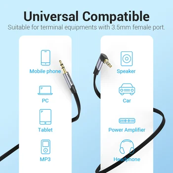 Intervenție Audio de 3,5 Jack Aux Cablu Jack 3.5 mm tată-tată Cablu Difuzor Auxiliar pentru Masina Căști Xiaomi Cablu Audio Aux Cablu