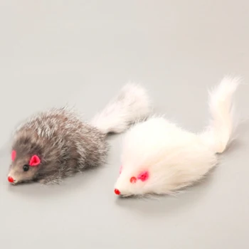 1buc 18cm Pisica Jucării pentru animale de Companie Blană de Pisică cu părul Lung Coada Pene Șoareci Iepure șoareci Pisică Câine Jucării