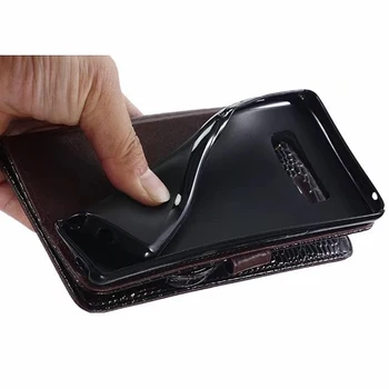 Crocodil model Portofel Caz Pentru Xiaomi Redmi S2 7 Nota 5 6 7 8 8T 9 9 9 T 10 10 Pro 5G flip Piele PU capac telefon