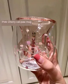 2020 Noua Moda Limitat Violet Cherry Glass Cadou De Ziua Ceașcă De Cafea De Însoțire Cupa Portabil
