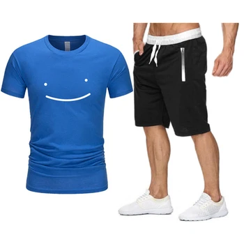 2021 populare noi de bumbac pentru bărbați T-shirt, pantaloni Scurți de Sport Set de vară de înaltă calitate bumbac T-shirt sport rulează set