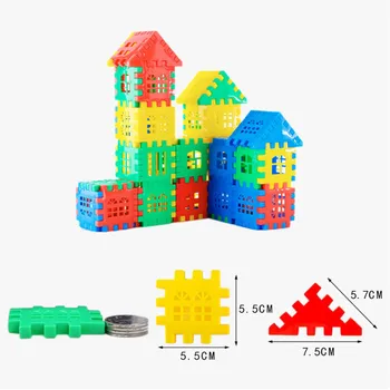 100/160PCS Plastic Blocuri Caramizi de Jucarie pentru copii Pentru Copii Educative Amuzante Colorate Casa Bloc de Jucarii pentru Copii Cadou de Crăciun
