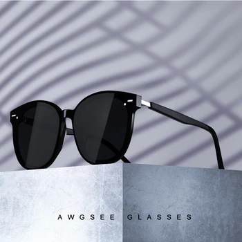 AWGSEE 2021 Designer de Brand GM Femei ochelari de Soare Polarizat ochelari de soare Ochi de Pisica Cadru de Epocă Nituri Stea de Epocă ochelari de Soare UV400