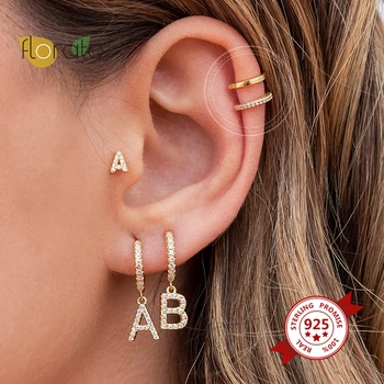 1 BUC Argint 925 cu Bandă Dublu Ear Cuff Pentru Femei, Fără Piercing Mic Clip Pe Cercei Cercei Cartilajului Petrecere Bijuterii
