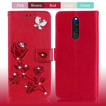 De înaltă Calitate Caz Pentru Xiaomi Redmi 8 Caz Piele Flip Wallet Cover Telefon Pentru Redmi 8 Caz hongmi 8 360 de Protecție Coque