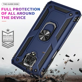 Rezistent la șocuri Armura de Metal Magnetic Caz Pentru Xiaomi Redmi Nota 9 9c 9 8 7 10 8T Poco X3 K40 F2 9A 7A 9T K20 11 Pro 10T Inel Capac
