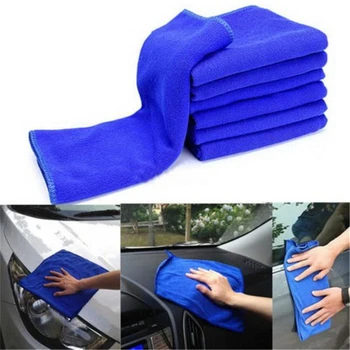 1~5PCS Auto-styling Albastru Absorbantă Cârpă de Spălare Mașină, spălare de Ingrijire Auto din Microfibră de Curățare Prosoape Lustruire Detaliază Prosoape Detaliază