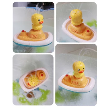 Creative Jucarii de Baie Duck jet de Apă Jucării Plutitoare Cadă de baie Jucarii de Rotație jet de Apă Jucării pentru Copii Baby