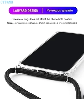 Pentru Samsung Galaxy S20 Plus Ultra M11 M31 A21S Note20 Ultra M12 Lux Crossbody Colier Cablu Transparent curea Caz de Telefon moale