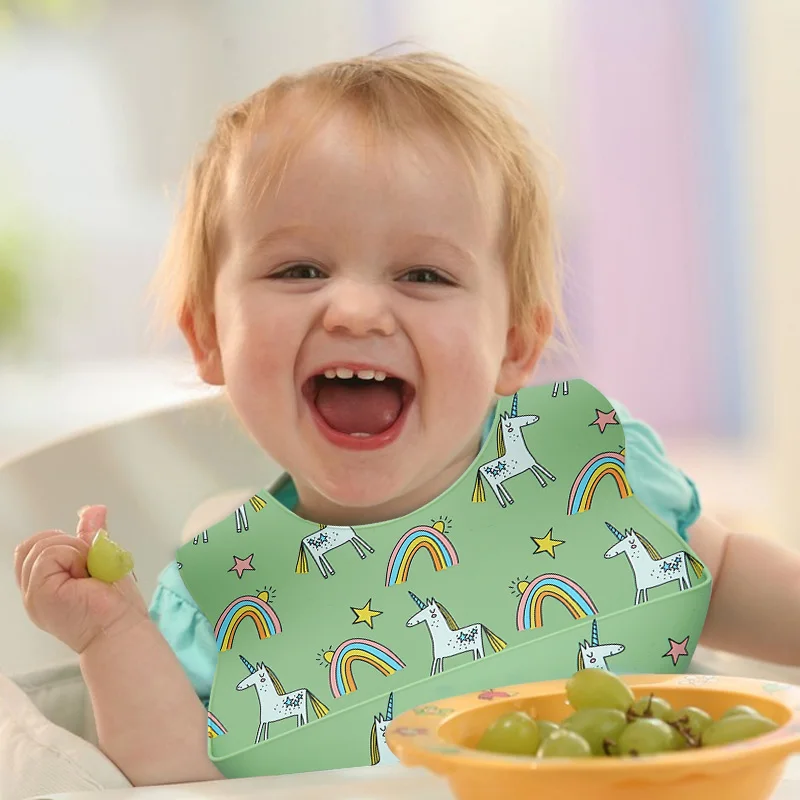în condiții de Siguranță Alimentară Aproba de Silicon, Produse pentru Copii Personalizate Pliabil Baby Bibs Reglabil Copilul Salopete Lucruri pentru Copii