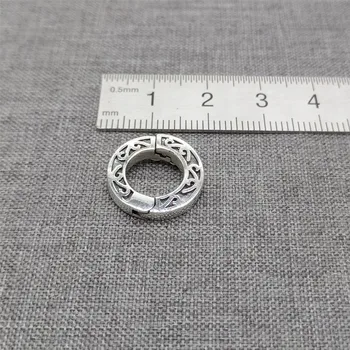 Argint 925 Rotund Cerc Incuietoare pentru Pere Brățară Colier de Declanșare Stil