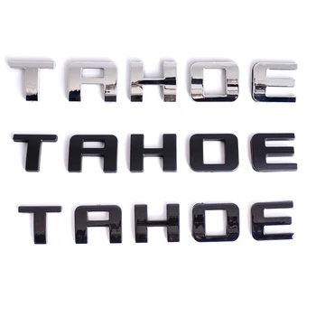 3x Negru Culoare Crom TAHOE Scrisori de Masina Emblema Usa Portbagaj Autocolant Delcas Accesorii Plăci indicatoare pentru CHEVROLET Tahoe LT LS LTZ
