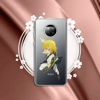 Anime șapte păcate de moarte Caz de Telefon Transparent pentru Xiaomi mi Redmi nota 10 t 8 9 pro lite 11 Samsung S 8 9 10 20