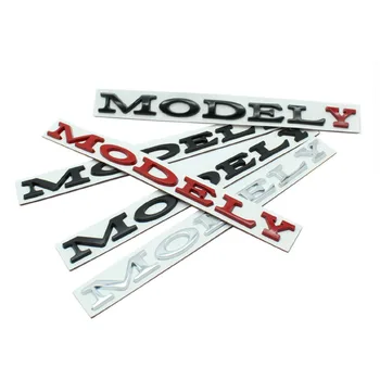Pentru Tesla Model Y Hayon Litere Emblema Auto Styling Modificarea Portbagajul Din Spate Decor Emblema Autocolante