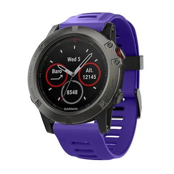 26mm watchband Pentru Garmin Fenix 5X/5Xplus/Fenix 3/Fenix 3 HR Silicon watchband Înlocuire curea de moda Accesorii de Sport