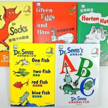 10 Cărți de Un Caz Clasic de Dr. Seuss Serie Interesantă Poveste cu poze pentru Copii Carti in limba engleza pentru Copii Jucării de Învățare Hard cover