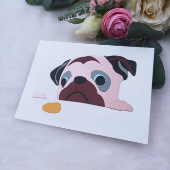 Lacom câine de tăiere de metal moare 2020 nou DIY album album foto carte de hârtie decorative relief mucegai
