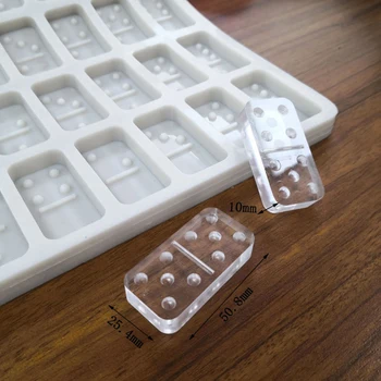 Strălucitoare Domino Silicon, Rășină Epoxidică Mucegai mucegai tort fondant forme de tort decorare ciocolata fondant instrumente de săpun mucegai DIY