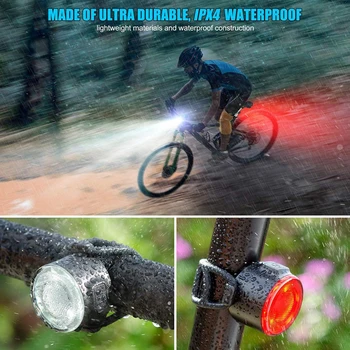 Mini Biciclete Lumini USB Reîncărcabilă Mountain Bike Stop Impermeabil COB Avertizare de Siguranță Ciclism Faruri Lampă de Noapte