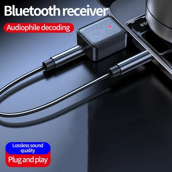 Bluetooth 5.0 Transmițător Receptor 2 in 1 Bluetooth Adaptor de 3,5 mm Aux pentru Telefon Difuzor PC TV Auto