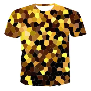 Noul T-Shirt pentru Bărbați de Înaltă Calitate pentru Bărbați T-Shirt cu Maneci Scurte Rotativ 3d de Imprimare Vedere Deosebita pentru Bărbați T-Shirt la Modă Și de Frumos