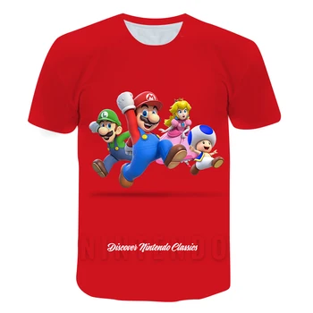 Mario Haine pentru Copii Mario Tricou Baieti tricou Fete Copii Topuri Tricouri Îmbrăcăminte pentru Copii Maneca Scurta Fete Adolescente Tricouri