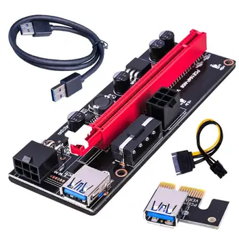 1 buc Patru Culori VER009S PCI-E Riser Card de 60CM Cablu USB 3.0 PCI Express 1X La 16X PCIe Extender Adaptor Pentru GPU Miner Minier