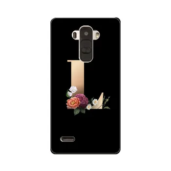 Flori 26 Numele în limba engleză Scrisori Personalizate Inițială Caz Pentru LG Optimus G3 Mini G3S D722 D725 D728 D724 Acoperi