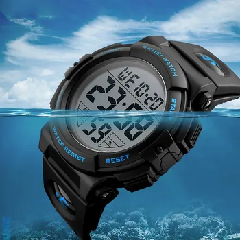 Bărbați Mișcarea Digitale Ceas Militar 50M rezistent la apă, Cronograf Militare Ceasuri Electronice Impermeabil часы мужские