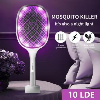 Electric USB Mosquito Killer Lampa Bug Zapper Muggen 370nm UV Insect Killer Anti Tantari Capcana Electrica Pentru Acasa Swatter Zbura