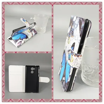 Noua Floare Fluture Steagul Designer Portofel Flip Stand de Carte Acoperi Caz pentru Huawei Honor 6A/Holly 4 Dual sim