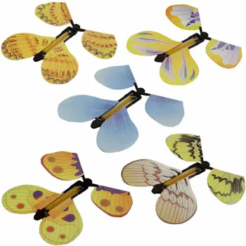 Noi 5Pcs Zbor de Fluture Trucuri Magice Jucării Zburătoare În Cartea Eliberare de Stres Surpriză Recuzită Magie Adulți Noutate Copii de Jucarie Cadou