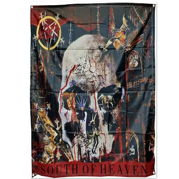 Trupa De Rock Banner Macabru Arta Muzica Heavy Metal Postere Vintage Arta Pânză Agățat De Perete Tapiterie Pavilion Pictura Decor Acasă