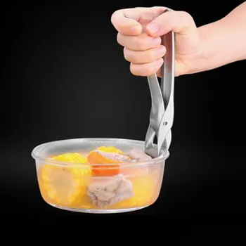 Inox anti-opărire clipuri bucătărie acasă ia bol artefact vapor placă de capăt ustensile bowl clip non-alunecare fel de mâncare clip