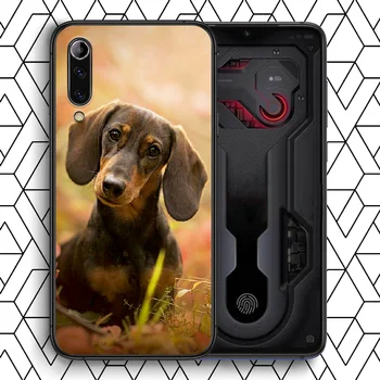 Desene animate drăguț câine Teckel Telefon Caz Pentru Xiaomi Mi Nota 10 A3 9 MAX 3 A2 8 9 Lite Pro Ultra black Prim-Pictura Impermeabil Tpu