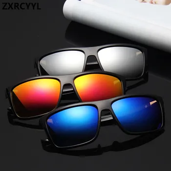 Noi Vara Epocă Pătrat ochelari de Soare Barbati de Brand Designer de Oglindă Negru ochelari de Soare Om Oculos gafas De Sol