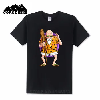 Anime-ul japonez T-shirt Maestrul Roshi maestrul Testoasa de arte marțiale care l-a antrenat Gohan Ox-Regele Goku, Krillin și Yamcha Barbati tricou