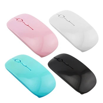 2.4 G Wireless Mouse-ul Drăguț Ergonomic Ultra-Subțire de Calculator Mause Culoare Slim 1200 DPI, USB, Optic, Birou Portabil Soareci Pentru Laptop PC