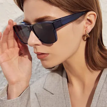 2021 Noi Polarizat Ochelari De Soare Barbati Femei Epocă Pătrat Ochelari De Soare Unisex Moda De Conducere Nuante De Vara De Design De Brand Gafas