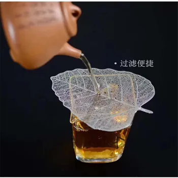 Ceai Infuzor De Metal De Ceai Strecuratoare Pentru Ceai Gongfu Accesorii Filtru De Instrumente Creative De Bucătărie, Plasă De Frunze De Forma Din Oțel Inoxidabil
