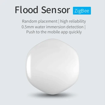 Cele mai noi Tuya ZigBee Apă Senzor Detector de Scurgeri de Apa din Inundații de Alarmă de Scurgere Suport Zigbee Gateway-ul Smartthings de Viață Inteligentă APP
