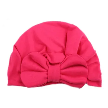 2021 Minunat Copil Nou-Născut Copilul Copii Drăguț Băiat Fată Bowknot Bandaj De Bumbac Beanie Hat Cap Reglabil Masiv Cald Pălării