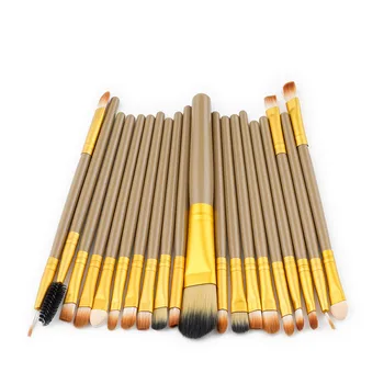 HAICAR Pensulă machiaj perie setați 20 buc Set de Perii Machiaj instrumente de Make-up set de articole de Toaletă Lână Make Up Set de Perie fard de obraz pensule pentru machiaj
