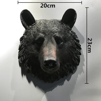 Rășină de simulare cap de animal agățat de perete nordic cap de lup leu capul de perete decor decoratiuni de perete bar pandantiv