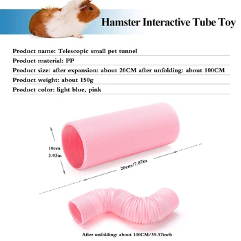 Jucărie Animale De Companie Hamster Tuburi Țevi Tunel Hamster Jucărie De Formare Joc Extern Conectat Tunel Toy Mic Animal Porc De Guineea Cușcă De Iepure