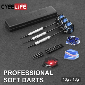 CyeeLife 16/18g plastic Sfat Darts set,Electronice Profesionale soft Darts cu caz+PET Zborurile+Alu & PVC Arbori