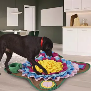 Câine De Companie Sniffing Pad Sforăi Mat Nas Mirosul De Formare Puzzle Jucărie Lent Alimentare Distribuitor Produse Alimentare Covor Lavabil Consumabile Pentru Animale De Companie